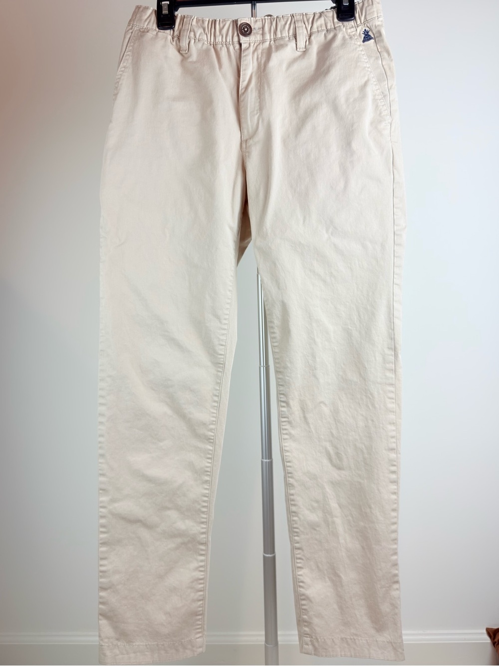 Chubbies Mens Everywear Pants Khaki Beige Elastic Waist Stretch Chino M